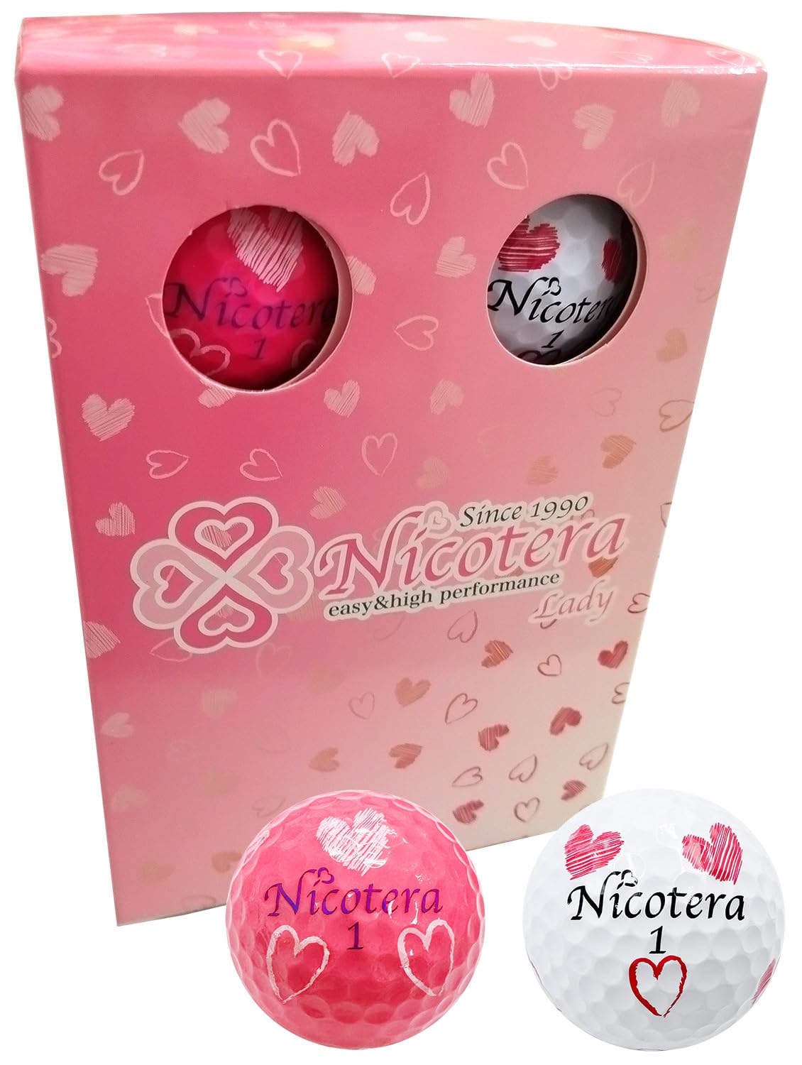 Amazon.co.jp: レザックス(LEZAX) Nicotera レディース ゴルフボール 6